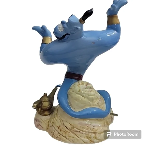 Disney Alladin Rotating music box Schmid Vintage 1993 plays a "A friend like Me" - Picture 6 of 14